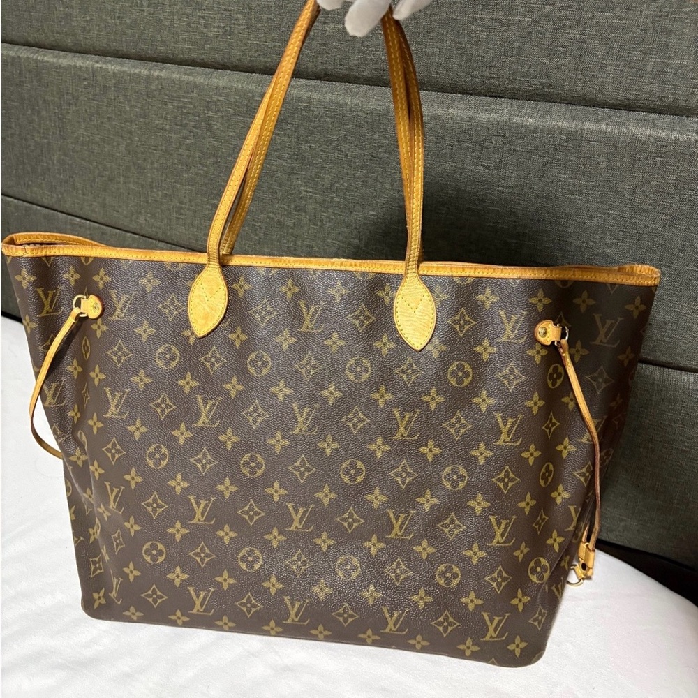 Louis Vuitton Brown Monogram GM Tote Bag AUTHENTIC